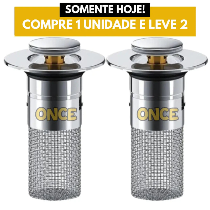 Filtro de Ralo Inox - (COMPRE 1 LEVE 2)